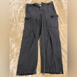 black cargo pants